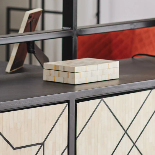 Tarak Bone & Brass Box