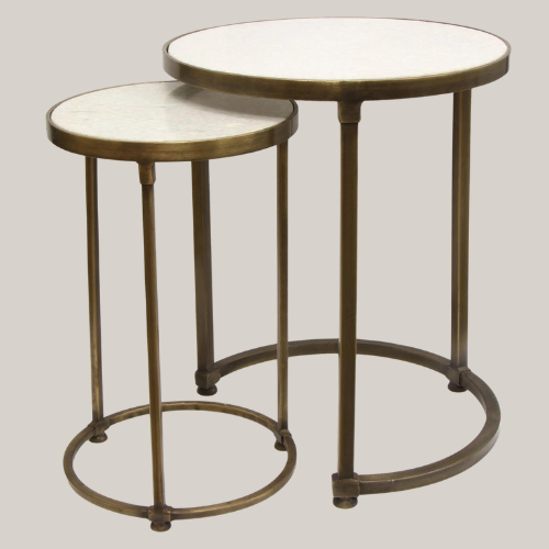 Gold Round Nesting Tables