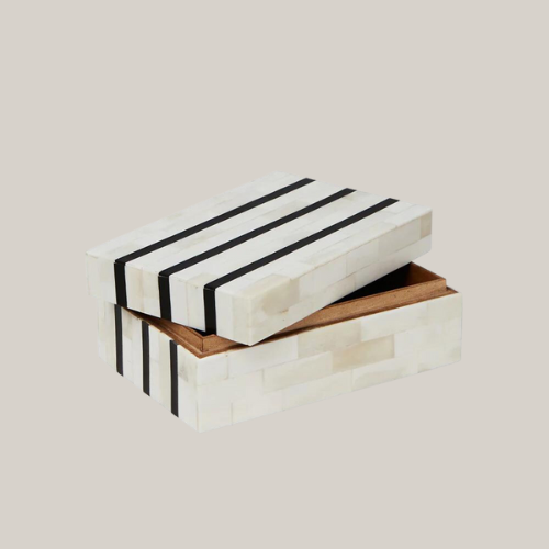 Stria Bone Resin Box