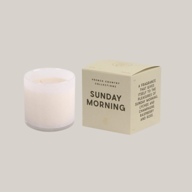 Sunday Morning Glass Candle